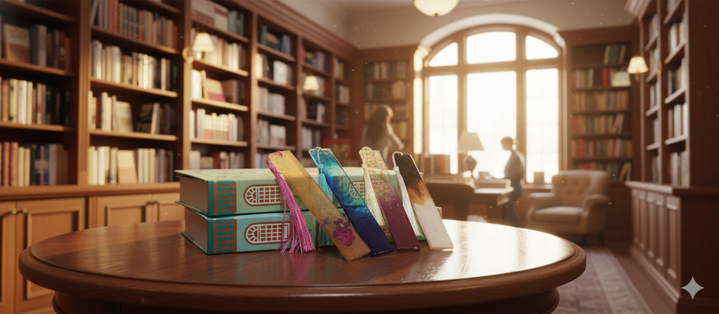 MARCAPÁGINAS ACUARELA EN RESINA