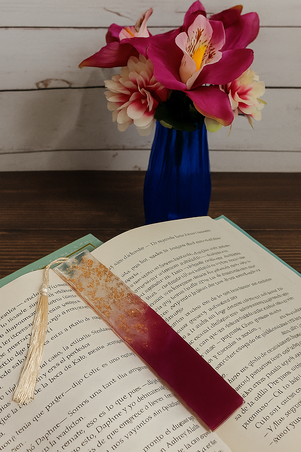 MARCAPÁGINAS PAN DE ORO EN RESINA